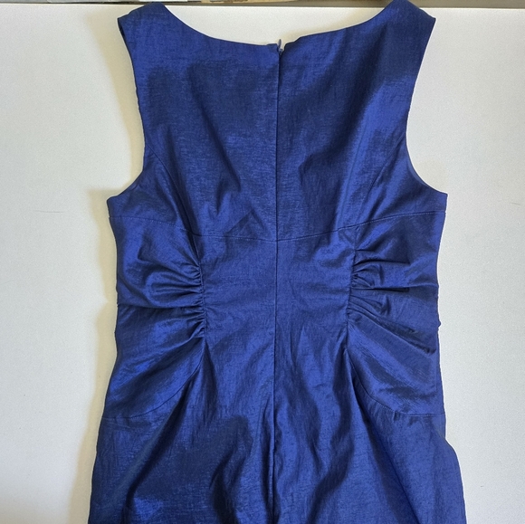 Adrianna Papell cobalt blue sheath dress formal office party mini/midi sz 8 - Picture 10 of 11